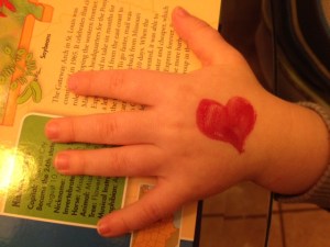 Rebel's kissing hand:)